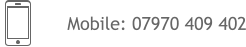 Mobile: 07970 409 402